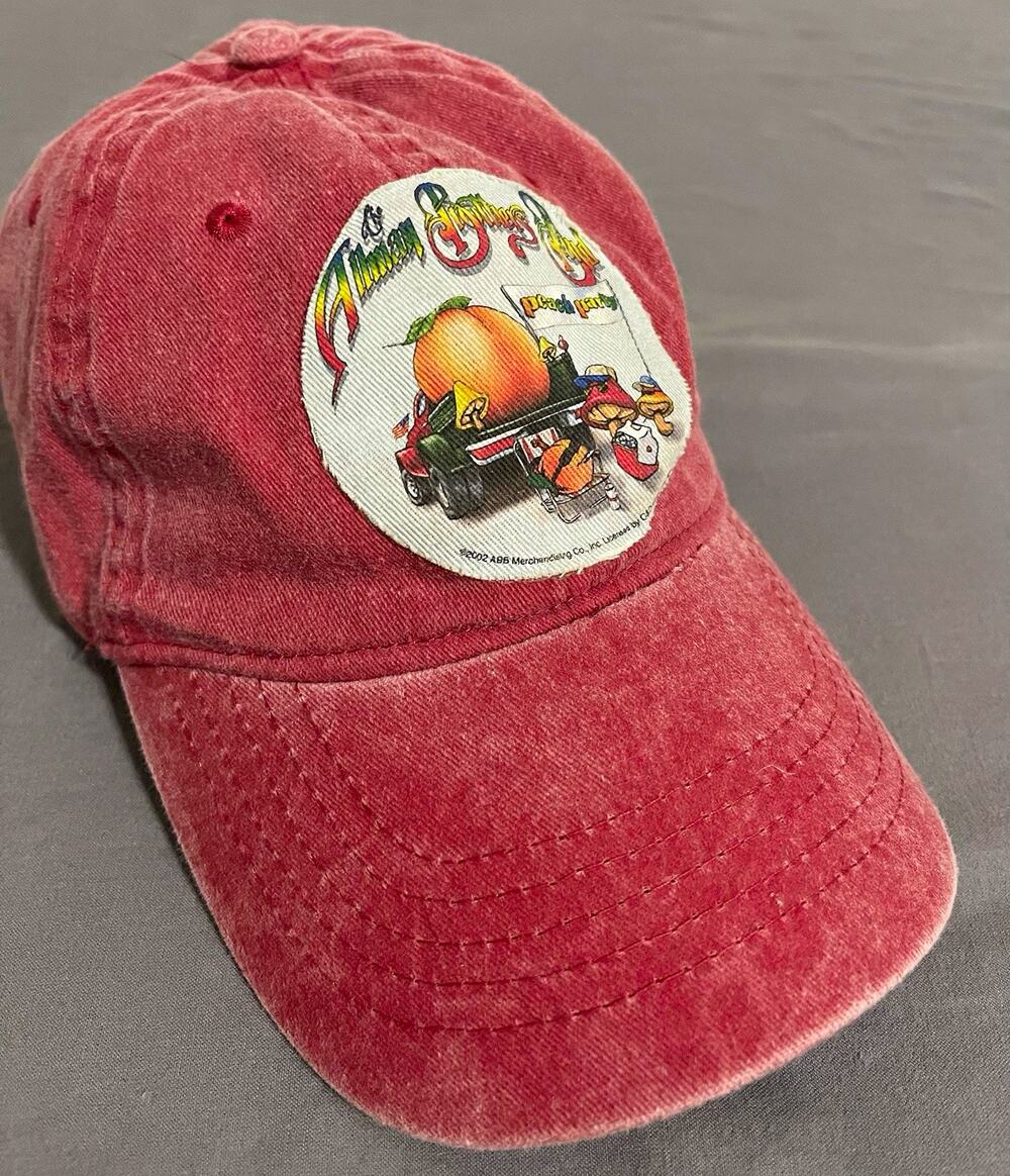 Vintage 2002 Allman Brothers Band Peach Party Hat Pink Dad Cap Licensed ABB Used